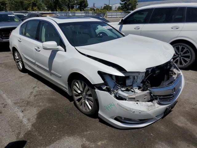JH4KC1F95FC001467 - 2015 ACURA RLX ADVANCE WHITE photo 4