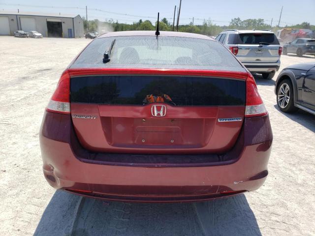 JHMZE2H57AS036857 - 2010 HONDA INSIGHT LX MAROON photo 6