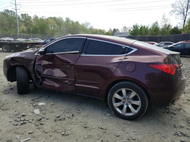 2HNYB1H42AH502364 - 2010 ACURA ZDX TECHNOLOGY BURGUNDY photo 2