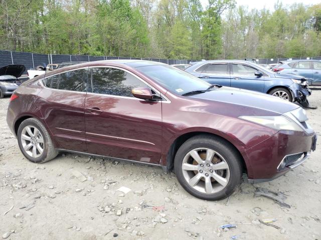 2HNYB1H42AH502364 - 2010 ACURA ZDX TECHNOLOGY BURGUNDY photo 4