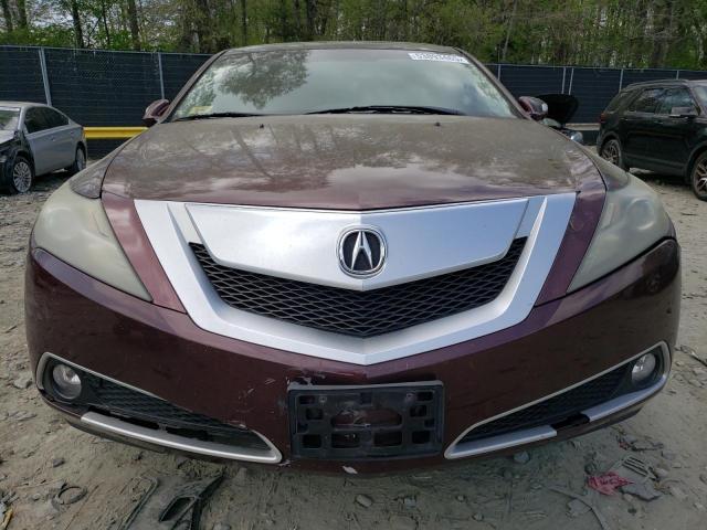 2HNYB1H42AH502364 - 2010 ACURA ZDX TECHNOLOGY BURGUNDY photo 5