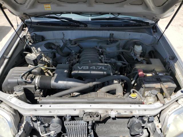 5TBBT44156S482926 - 2006 TOYOTA TUNDRA ACCESS CAB SR5 SILVER photo 11