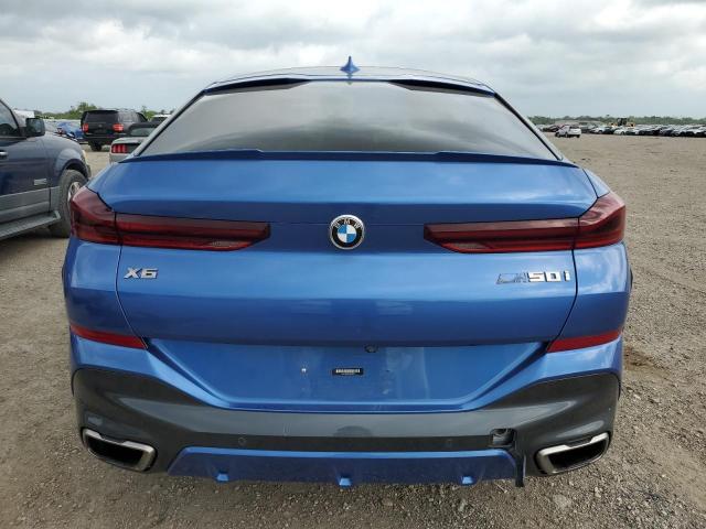 5UXCY8C05L9B18644 - 2020 BMW X6 M50I BLUE photo 6