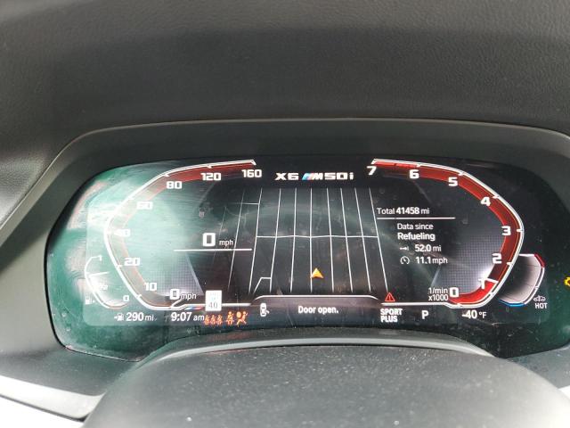 5UXCY8C05L9B18644 - 2020 BMW X6 M50I BLUE photo 9