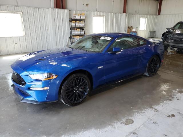 1FA6P8CFXJ5145819 - 2018 FORD MUSTANG GT BLUE photo 1