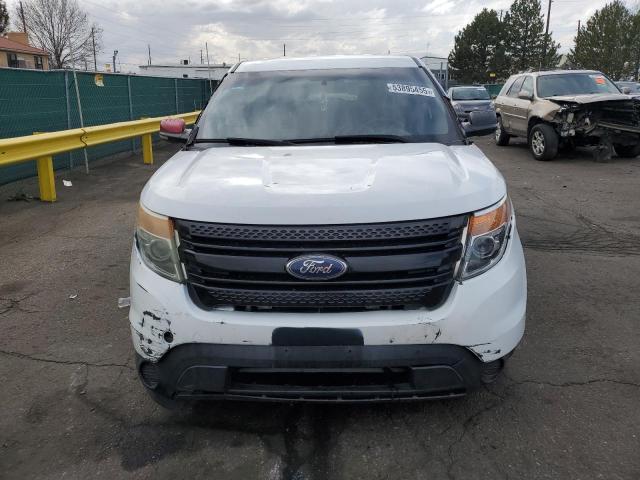 1FM5K8ARXEGC51517 - 2014 FORD EXPLORER S POLICE INTERCEPTOR WHITE photo 5