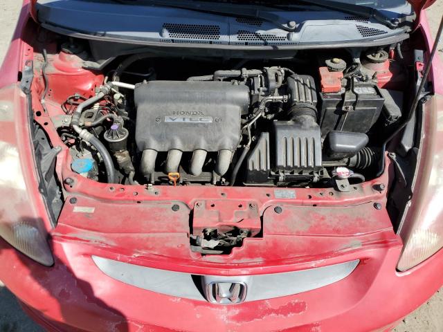 JHMGD38647S026059 - 2007 HONDA FIT S 红色 照片 11