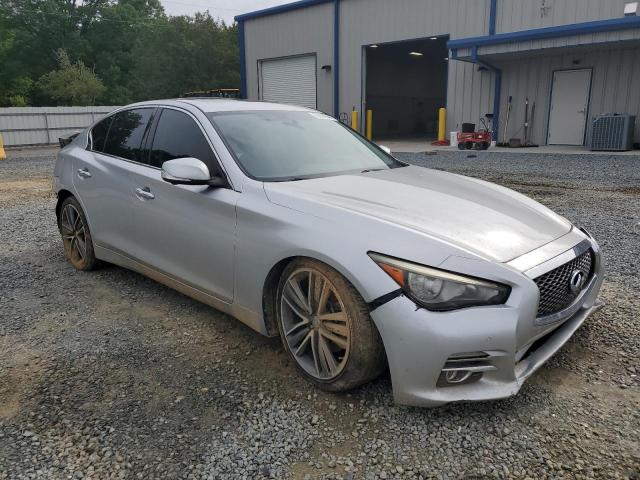 JN1BV7AP3EM670451 - 2014 INFINITI Q50 BASE GRAY photo 4