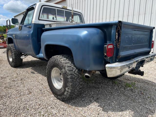 2GCEK14H4C1158131 - 1982 CHEVROLET K10 BLUE photo 3