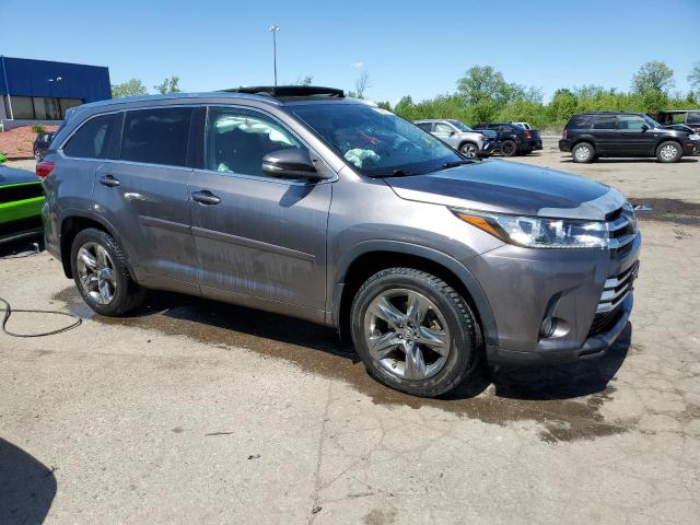 5TDDZRFH0HS456808 - 2017 TOYOTA HIGHLANDER LIMITED GRAY photo 4