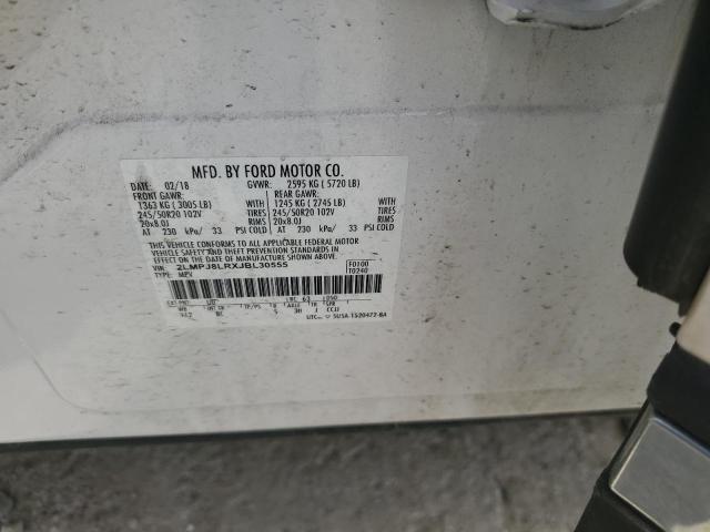 2LMPJ8LRXJBL30555 - 2018 LINCOLN MKX RESERVE Beyaz fotoğraf 12