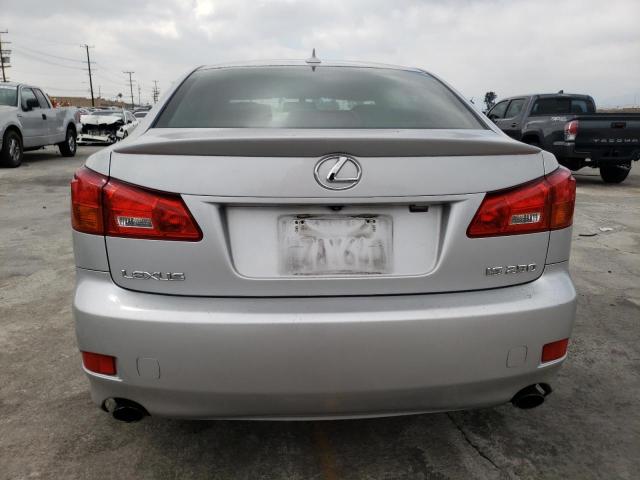 JTHBK262085075771 - 2008 LEXUS IS 250 SILVER photo 6