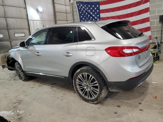 2LMPJ8LR0HBL35192 - 2017 LINCOLN MKX RESERVE Մոխրագույն լուսանկար 2