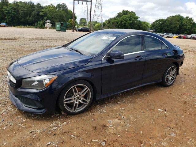 WDDSJ4GB6JN532657 - 2018 MERCEDES-BENZ CLA 250 4MATIC BLUE photo 1