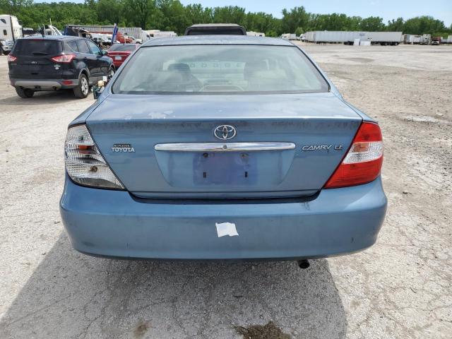 4T1BE32K03U705285 - 2003 TOYOTA CAMRY LE BLUE photo 6