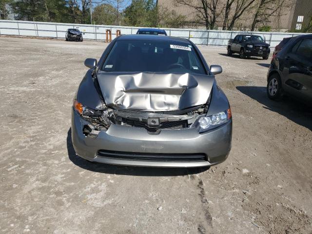 2HGFA16566H528275 - 2006 HONDA CIVIC LX GRAY photo 5