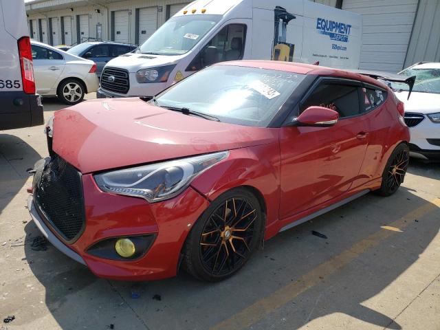 KMHTC6AE0FU218731 - 2015 HYUNDAI VELOSTER TURBO RED photo 1