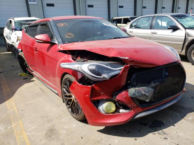 KMHTC6AE0FU218731 - 2015 HYUNDAI VELOSTER TURBO RED photo 4