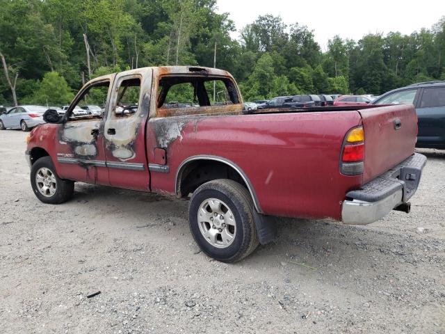 5TBBT4411YS055228 - 2000 TOYOTA TUNDRA ACCESS CAB RED photo 2