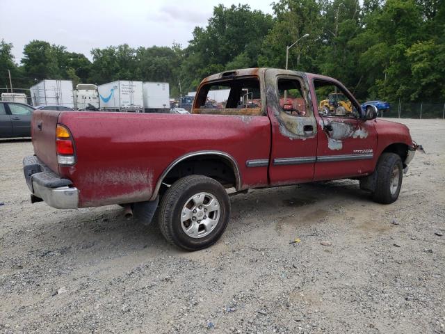 5TBBT4411YS055228 - 2000 TOYOTA TUNDRA ACCESS CAB RED photo 3