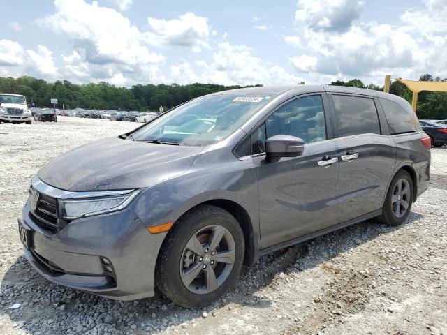 5FNRL6H58MB009828 - 2021 HONDA ODYSSEY EX GRAY photo 1