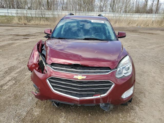 2GNALCEK5H1555038 - 2017 CHEVROLET EQUINOX LT წითელი ფოტო 5