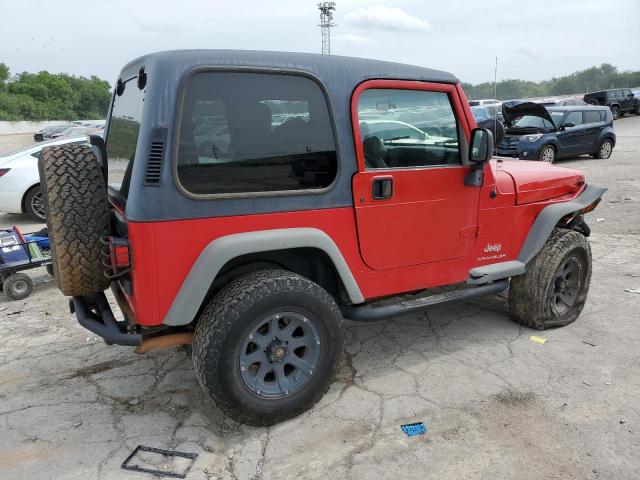 1J4FA29105P340465 - 2005 JEEP WRANGLER / SE RED photo 3