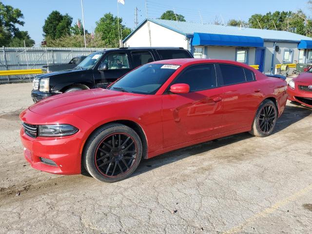 2C3CDXBG9FH919024 - 2015 DODGE CHARGER SE RED photo 1