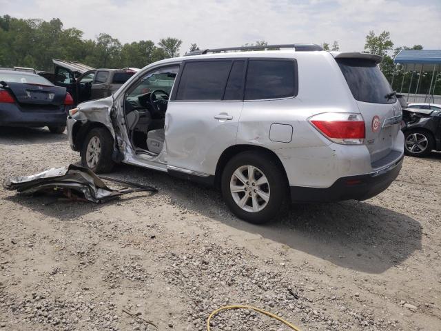 5TDZK3EH2DS115395 - 2013 TOYOTA HIGHLANDER BASE SILVER photo 2