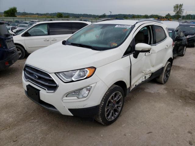 MAJ6P1WL7JC196408 - 2018 FORD ECOSPORT TITANIUM WHITE photo 2