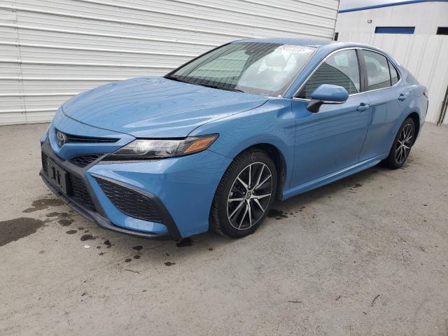 4T1G11AK3PU150118 - 2023 TOYOTA CAMRY SE NIGHT SHADE BLUE photo 1