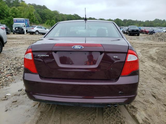 3FAHP0HA8BR170692 - 2011 FORD FUSION SE BURGUNDY photo 6