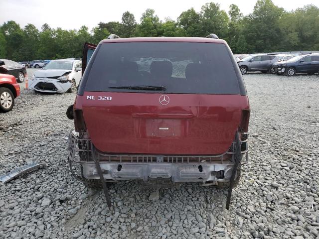 4JGAB54E7YA176109 - 2000 MERCEDES-BENZ ML 320 RED photo 6