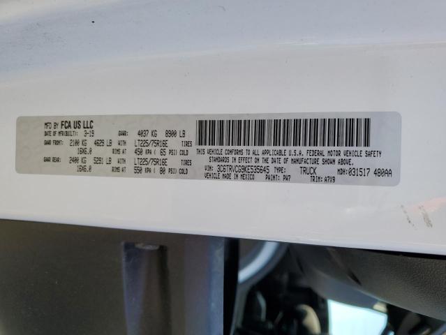 3C6TRVCG9KE535645 - 2019 RAM PROMASTER 2500 HIGH 蓝色 照片 13