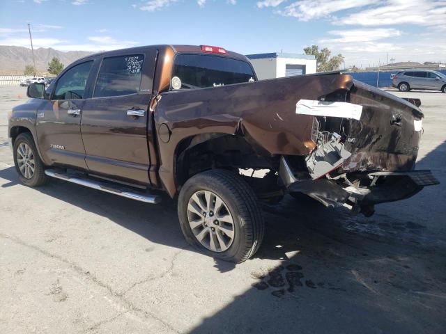 5TFHW5F17EX383464 - 2014 TOYOTA TUNDRA CREWMAX LIMITED BROWN photo 2