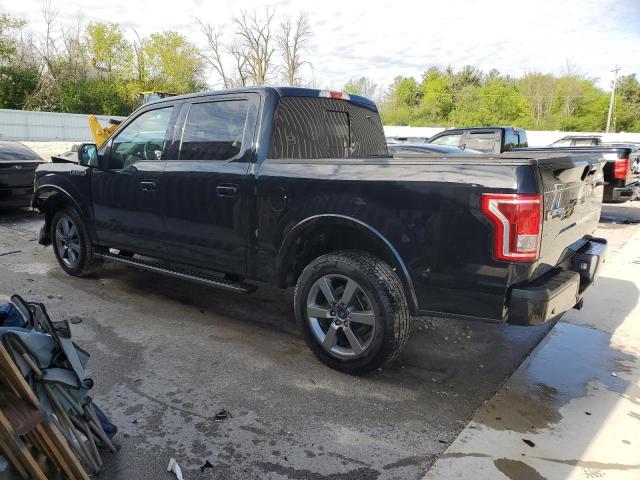 1FTEW1EF9GKF92682 - 2016 FORD F150 SUPERCREW BLACK photo 2