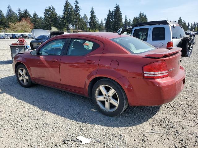 1B3LC56R08N603621 - 2008 DODGE AVENGER SXT RED photo 2
