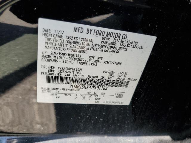 2LMHJ5NK4JBL01183 - 2018 LINCOLN MKT BLACK photo 13