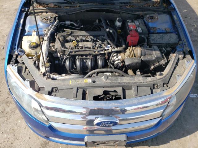 3FAHP0HA4CR135309 - 2012 FORD FUSION SE BLUE photo 11