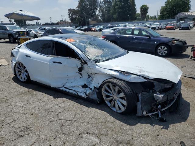 5YJSA1DP8CFP02575 - 2012 TESLA MODEL S WHITE photo 4