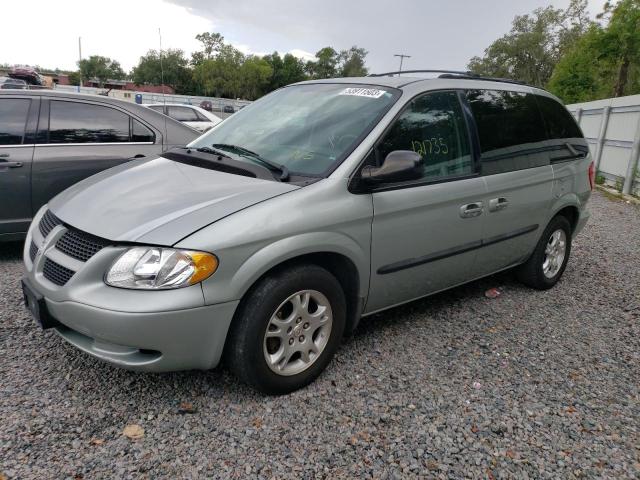 1D4GP45R44B506291 - 2004 DODGE CARAVAN SXT GRAY photo 1