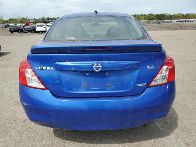 3N1CN7AP7EL804165 - 2014 NISSAN VERSA S BLUE photo 6