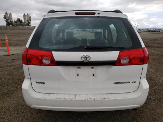 5TDZK23C28S134844 - 2008 TOYOTA SIENNA CE WHITE photo 6