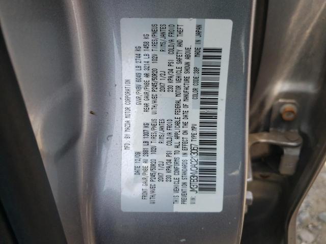 JM3TB3MV0A0213067 - 2010 MAZDA CX-9 GRAY photo 13