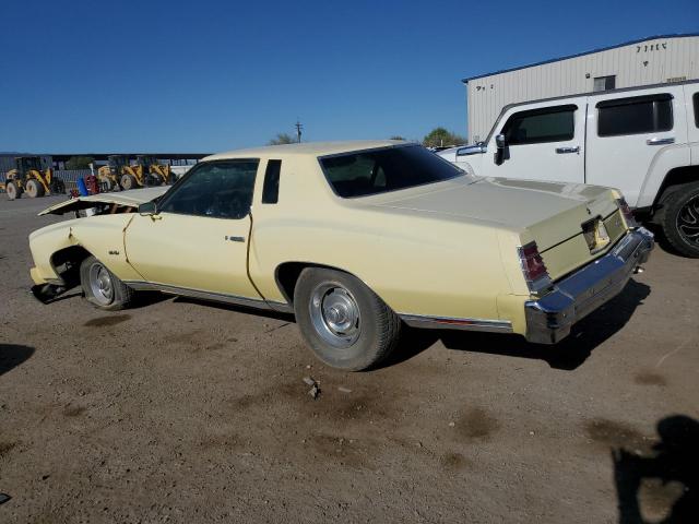 1H57U7Z503971 - 1977 CHEVROLET MONTECARLO YELLOW photo 2