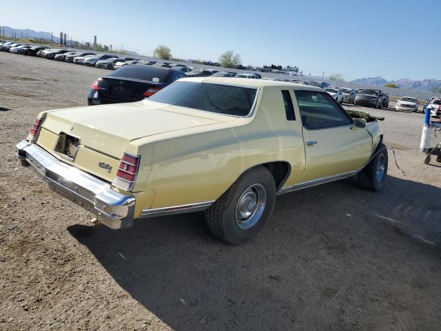 1H57U7Z503971 - 1977 CHEVROLET MONTECARLO YELLOW photo 3