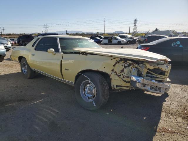 1H57U7Z503971 - 1977 CHEVROLET MONTECARLO YELLOW photo 4