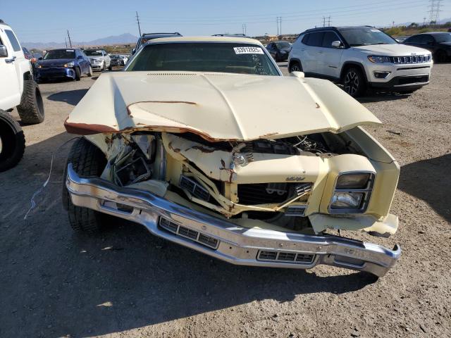 1H57U7Z503971 - 1977 CHEVROLET MONTECARLO YELLOW photo 5