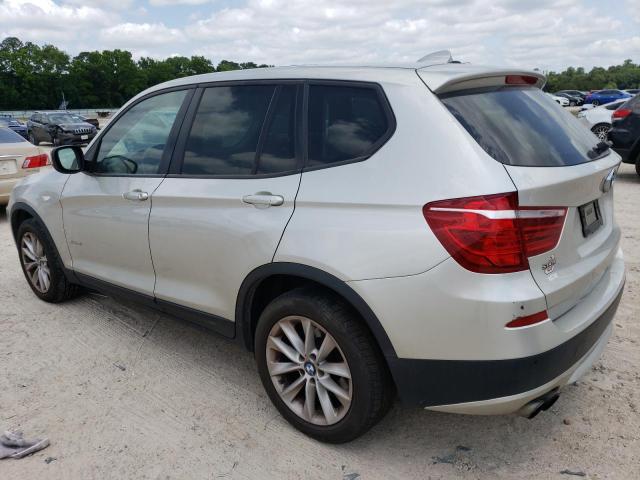 5UXWX9C59D0A22040 - 2013 BMW X3 XDRIVE28I SILVER photo 2