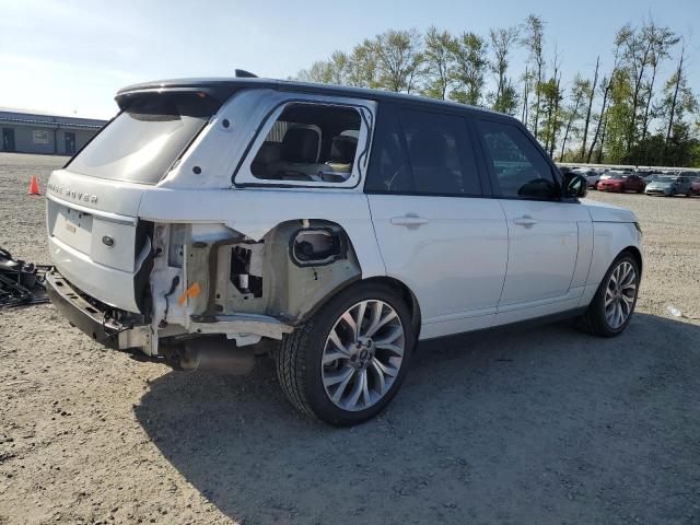 SALGS2SV8KA563235 - 2019 LAND ROVER RANGE ROVER HSE WHITE photo 3